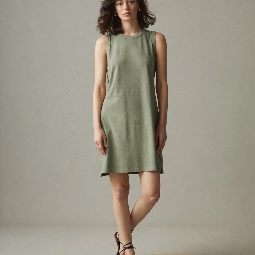 NWT American Giant Olive Green Crewneck Tank szL